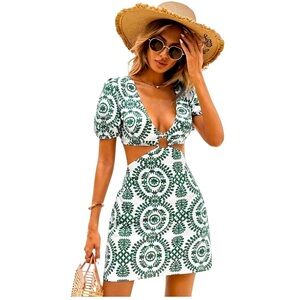 SHEIN Floral Embroidered Dressss